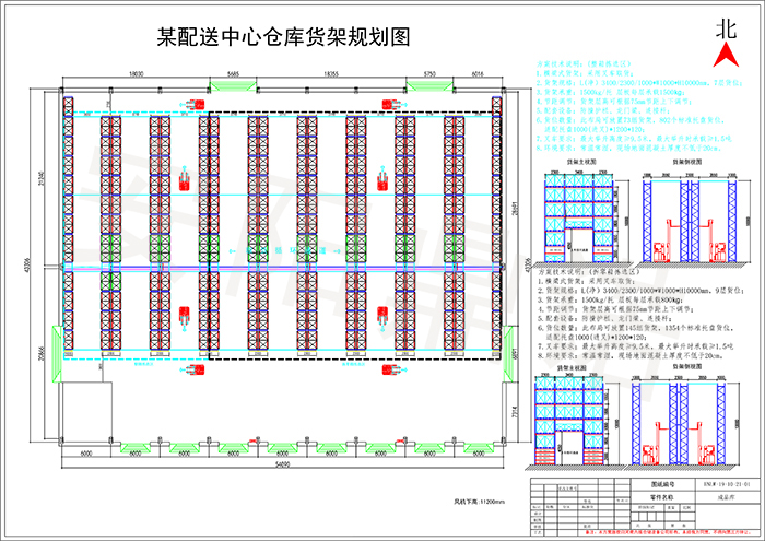 大型商超倉(cāng)庫(kù)配送中心高位貨架倉(cāng)儲(chǔ)方案